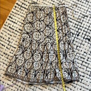 Max Studio Black and Cream Maxi Skirt